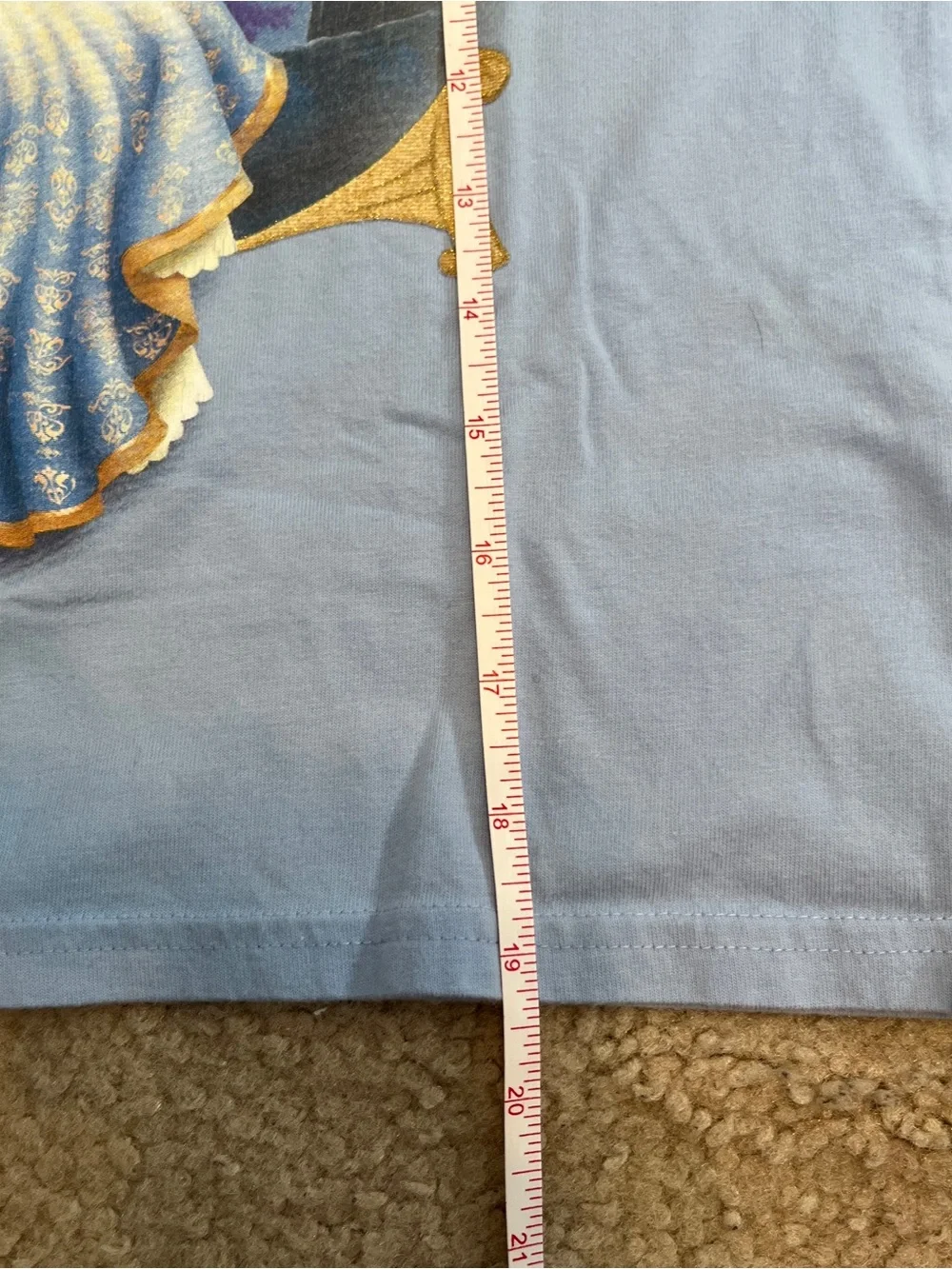 Disney Light Blue Girls Tee (or baby tee)with Cinderella Princess Graphic